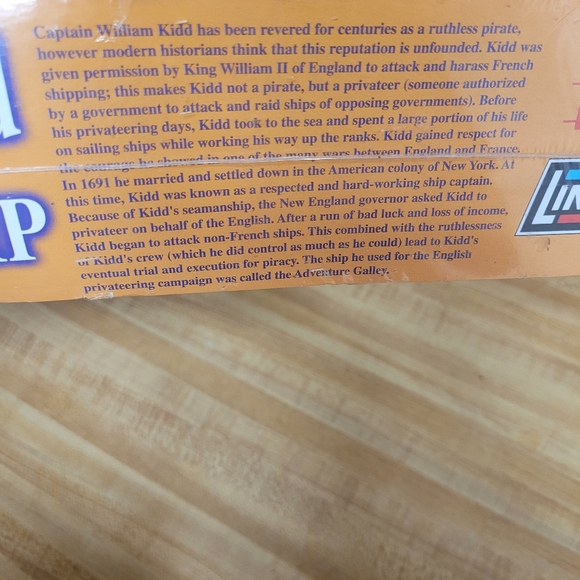 Lindberg Captain Kidd Pirate Ship Model Kit 70873 New Sealed - Picture 4 of 5